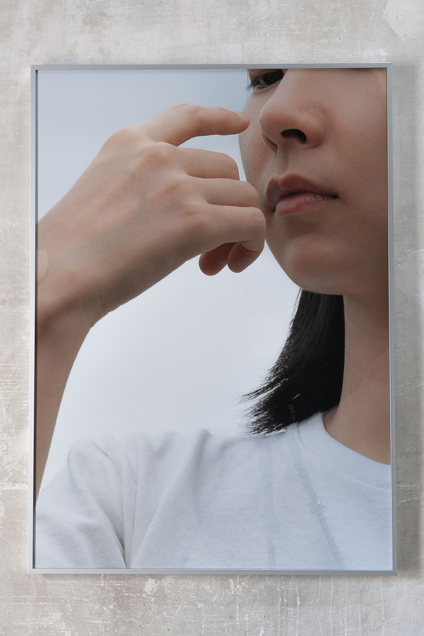 Touching the tip of the nose