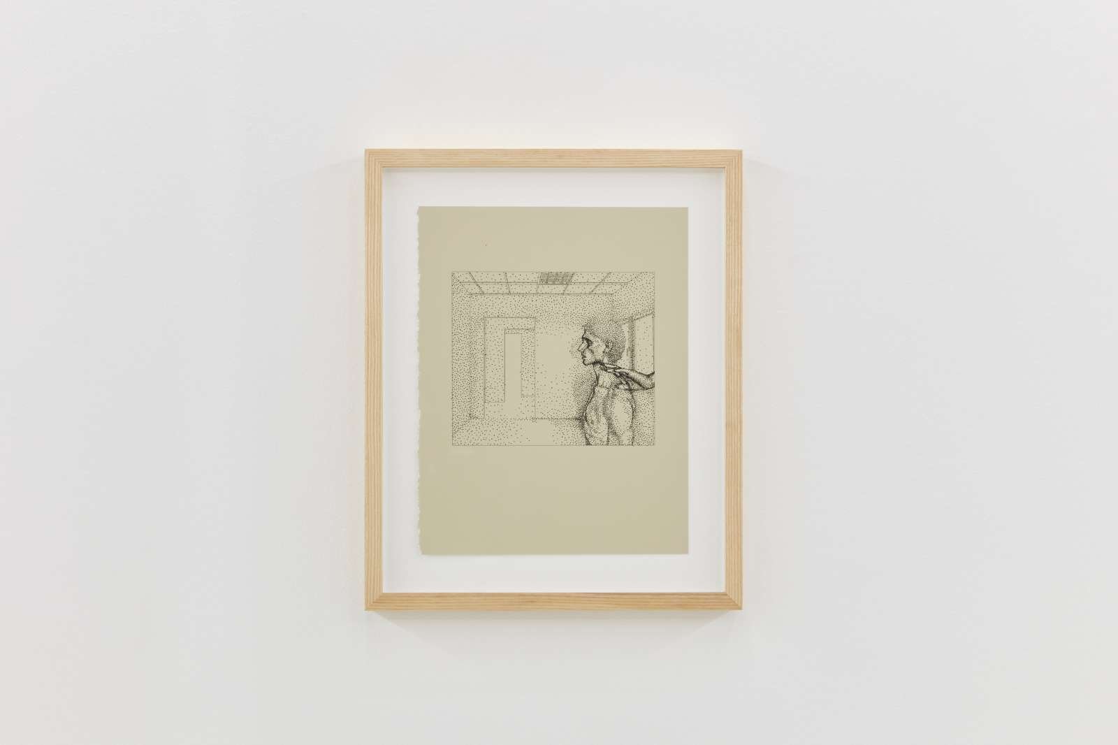 Figure in dim room